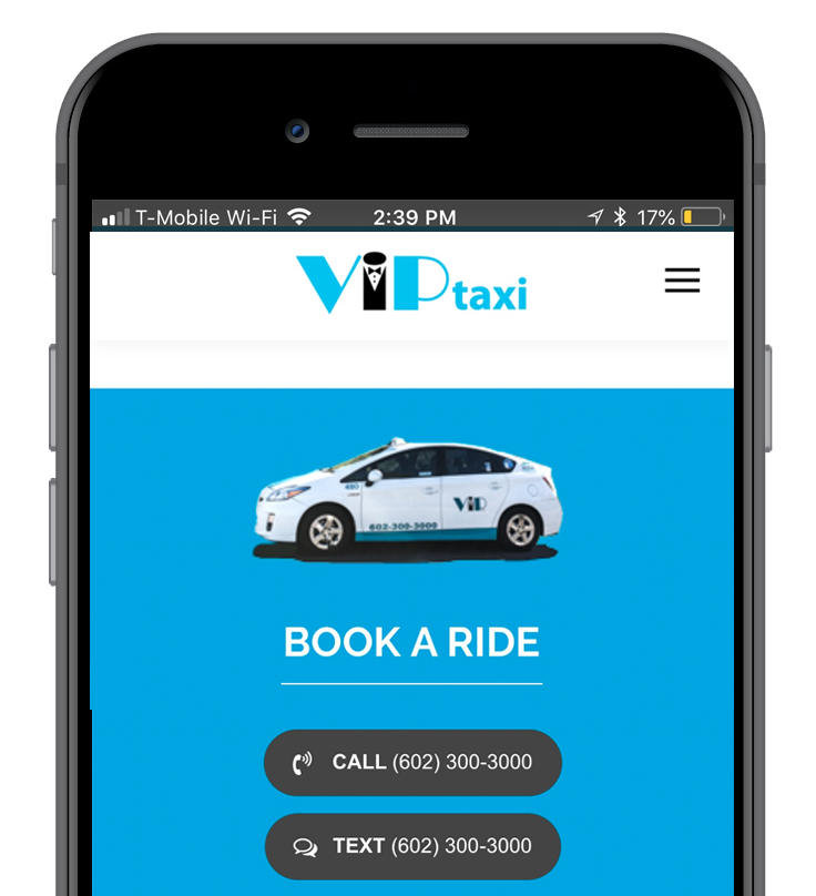 VIP taxi downloaded mobile app