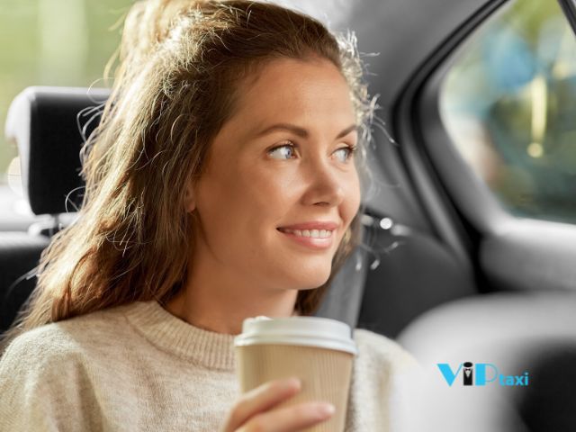 student-going-back-to-school-with-viptaxi-timely-reliable-student-transportation-to-and-from-campus-AZ College Student Going Back to School Getting Coffee While Conveniently Riding VIP Taxi Student Transportation in Arizona